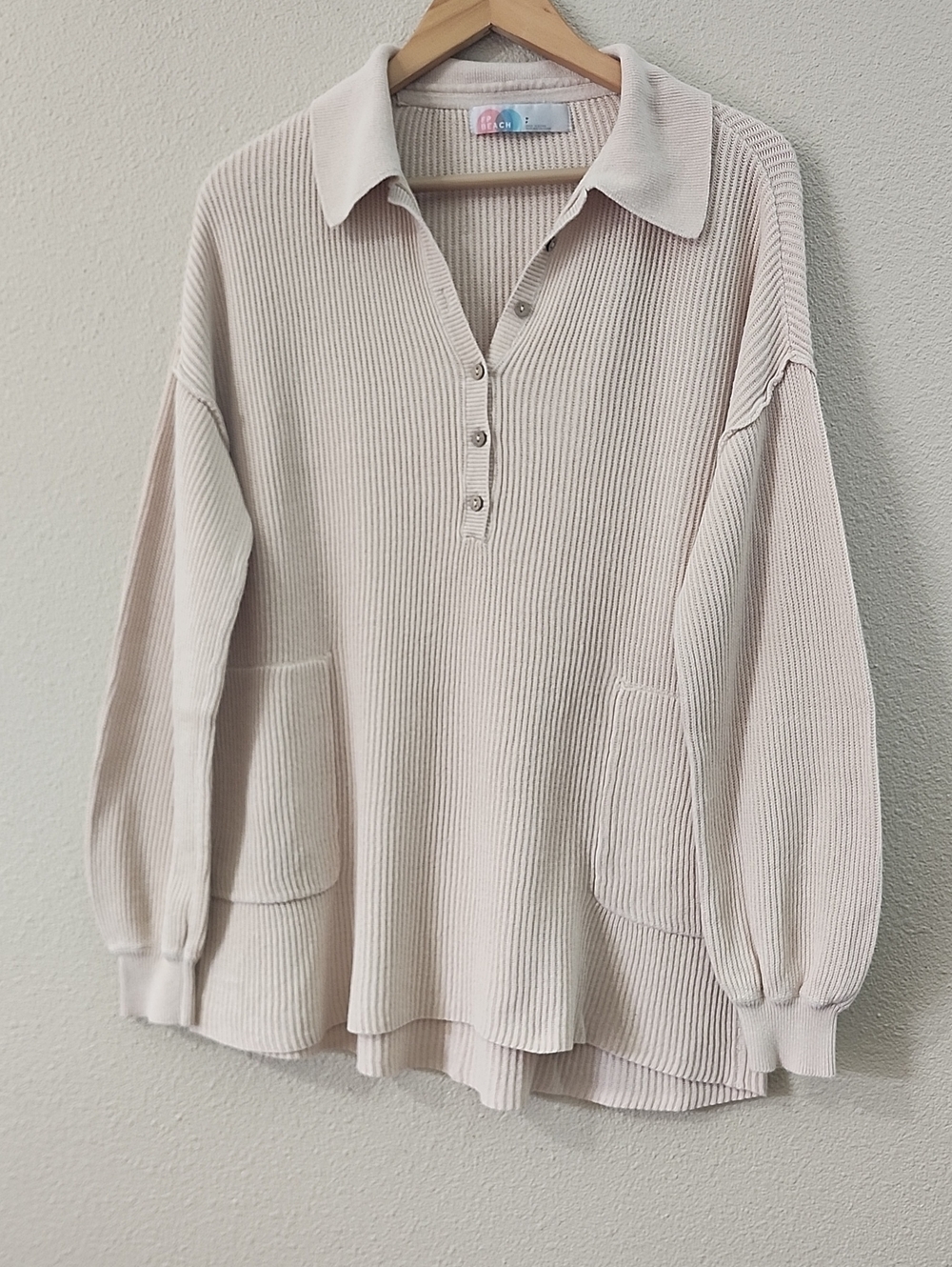 Free People Beach Picnic Sweater Linen Blend Mini Dress or Tunic